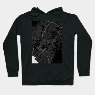 athens map poster minimalist Hoodie